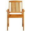 vidaXL Garten Essgruppe 5 pcs Braun Akazie Massivholz