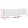 vidaXL TV-Schr&auml;nke 2 Stk. Wei&szlig; 142,5x35x36,5cm Holzwerkstoff