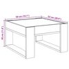 vidaXL Couchtisch mit Infinity-LED R&auml;uchereiche 50x53x30 cm