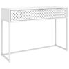 vidaXL Konsolentisch Wei&szlig; 106x35x75 cm Stahl