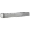 vidaXL Hochbeet Pulverbeschichteter Stahl 584x140x68 cm Silbern