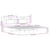 vidaXL Bettgestell ohne Matratze Sonoma-Eiche 160x200 cm Holzwerkstoff