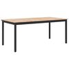 vidaXL Esstisch Natur 180 x 90 x 75 cm Massives Kiefernholz
