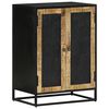 vidaXL Sideboard mit 2 T&uuml;ren 55x35x75 cm Massivholz Mango & Eisen