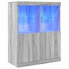 vidaXL Sideboard Grau Sonoma 81x37x100 cm Holzwerkstoff