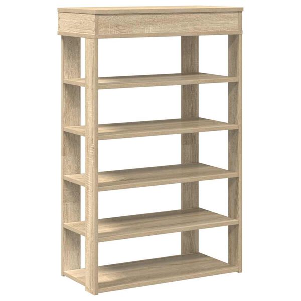 vidaXL Schuhregal Sonoma-Eiche 60x30x98 cm Holzwerkstoff