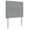 vidaXL Boxspringbett mit Matratze Hellgrau 120x190 cm Stoff