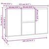 vidaXL Sideboard Honigbraun 111x34x75 cm Massivholz Kiefer