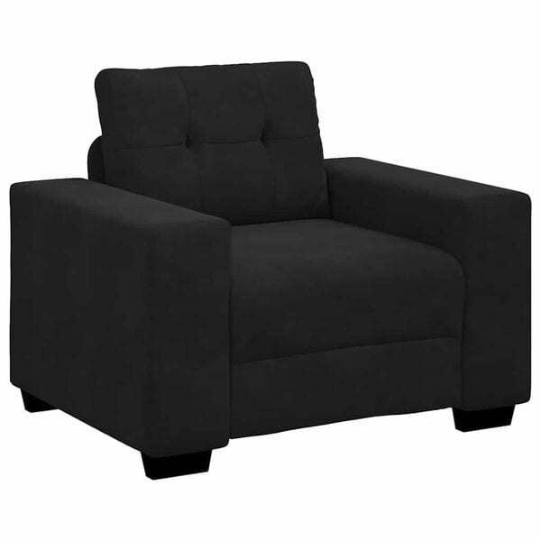 vidaXL Sessel Schwarz 100x78x80 cm Samt