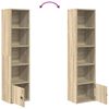 vidaXL B&uuml;cherregal Sonoma-Eiche 31x24x127 cm Holzwerkstoff