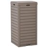 vidaXL Outdoor-M&uuml;lltonne Hellbraun 41x41x86 cm Polypropylen