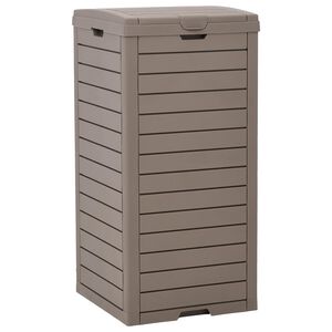 vidaXL Outdoor-M&uuml;lltonne Hellbraun 41x41x86 cm Polypropylen