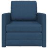 vidaXL Bodensofa mit Schlaffunktion Blau 112x174x55 cm Stoff