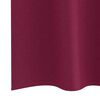 vidaXL Verdunkelungs-Vorh&auml;nge mit Ringen 2 pcs Weinrot 260 x 140 cm
