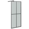vidaXL Duschwand f&uuml;r Walk-in Dusche 80x195 cm Dunkles Sicherheitsglas