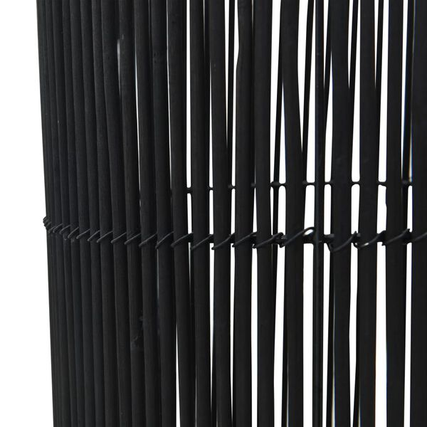 vidaXL Stehleuchte Weide Schwarz 52 cm E27