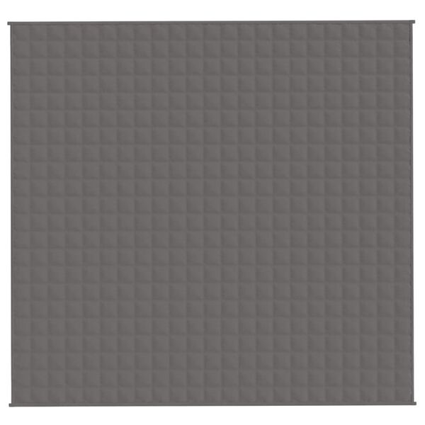 vidaXL Gewichtsdecke Grau 220x240 cm 15 kg Stoff
