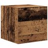 vidaXL TV-Schrankset Wandmontiert 10 pcs Altholz Holzwerkstoff