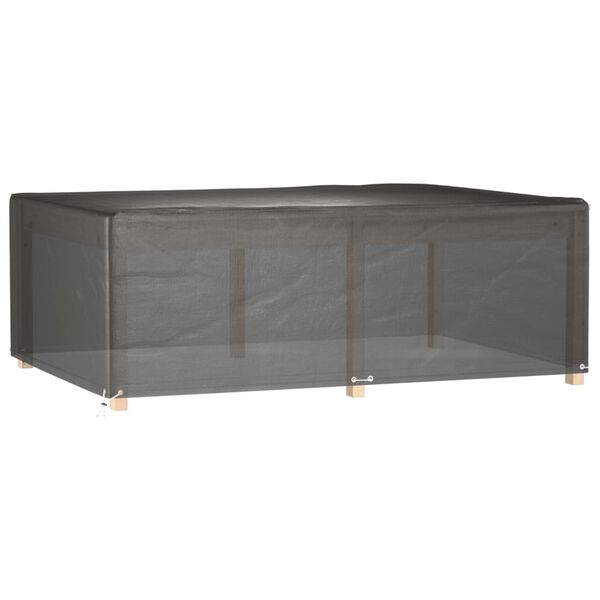 vidaXL Gartenm&ouml;bel-Abdeckungen 2 Stk. 12 &Ouml;sen 230x165x80 cm Rechteckig