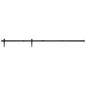 vidaXL Mini Schiebet&uuml;rbeschlag Set f&uuml;r Schrankt&uuml;ren Carbonstahl 183 cm