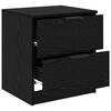 vidaXL Nachttisch 2 pcs Schwarz Eichen-Optik 45 x 39 x 50 cm