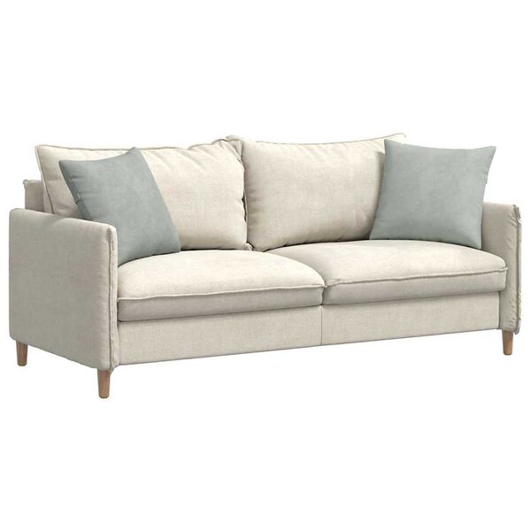 vidaXL Sofakissen 2 St&uuml;ck Hellgrau 45 x 45 cm Cordstoff