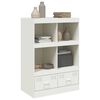 vidaXL Highboard Wei&szlig; 67x39x95 cm Stahl