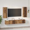 vidaXL TV-Schrankset Wandmontiert 5 pcs Altholz Holzwerkstoff