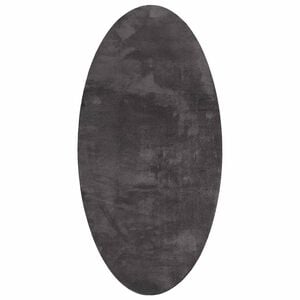 vidaXL Teppich HUARTE Anthrazit 100 x 200 cm 100 %Polyester