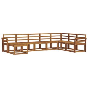 vidaXL Outdoor-Sofagarnitur 8 pcs Natur Massivholz Akazie