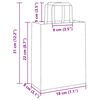 vidaXL Papiertragetaschen 50 Stk. mit Henkeln Gelb 18x8x22 cm