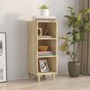 vidaXL Sideboard Sonoma-Eiche 34,5x32,5x90 cm Holzwerkstoff