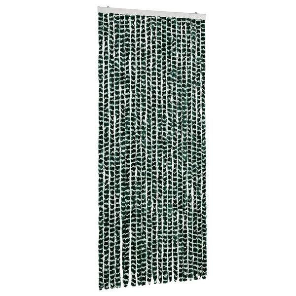 vidaXL Insektenschutz-Vorhang Gr&uuml;n und Wei&szlig; 90x220 cm Chenille