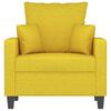 vidaXL Sessel Hellgelb 60 cm Stoff