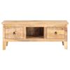 vidaXL Couchtisch 100x55x40 cm Raues Mangoholz