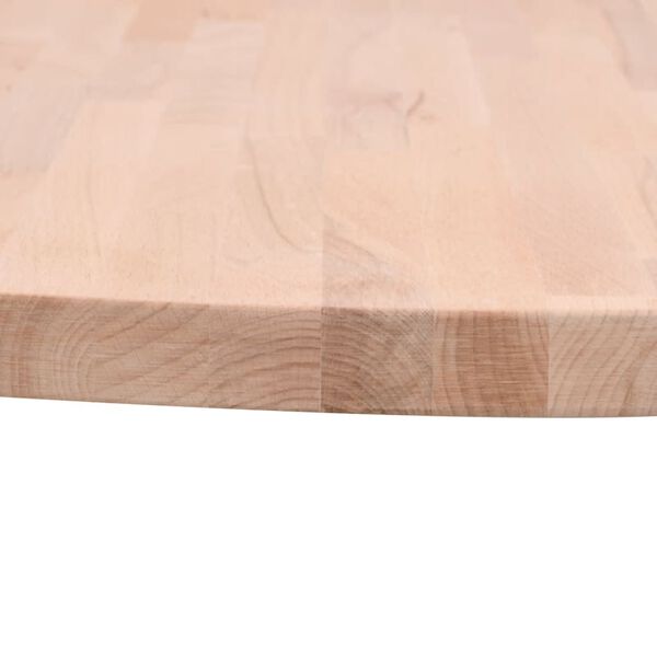 vidaXL Tischplatte &Oslash;50x4 cm Rund Massivholz Buche