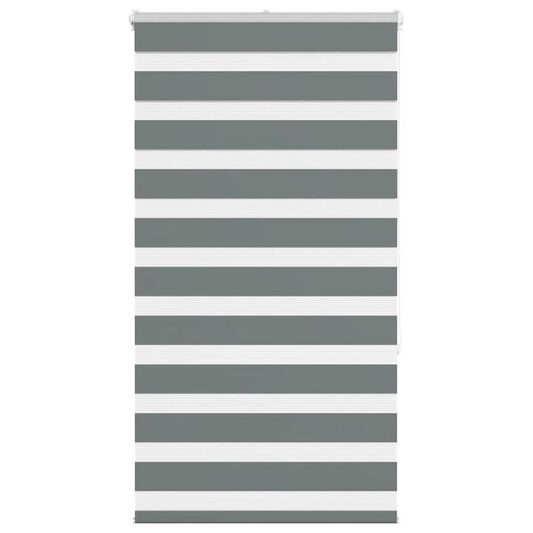 vidaXL Doppelrollo Dunkelgrau 70x150 cm Stoffbreite 65,9 cm Polyester