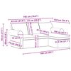 vidaXL Sofa Blau Gesamtabmessungen: 195 x 138 x 80 cm (B x T x H) Samt