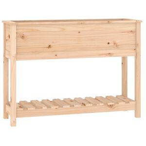 vidaXL Pflanzk&uuml;bel mit Ablage 111,5x34,5x81 cm Massivholz Kiefer