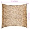 vidaXL Tarnnetz mit Aufbewahrungstasche 416x402 cm Sandfarbe