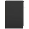 vidaXL B&uuml;roschrank Schwarz 33,5x50x75 cm Holzwerkstoff