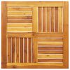 vidaXL Tischplatte 70x70x2 cm Quadratisch Massivholz Akazie