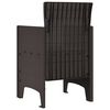 vidaXL Gartenstuhl mit Kissen 2 pcs Braun 53 x 49 x 85 cm Polypropylen