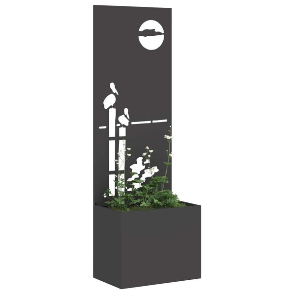 vidaXL Garten Sichtschutz-Leinwand Schwarz 50 x 140 cm