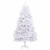 vidaXL Künstlicher klappbarer Weihnachtsbaum Weiß 180 cm PVC und Stahl