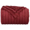vidaXL &Uuml;berwurfdecke Bordeauxrot 200 x 150 cm Fleece