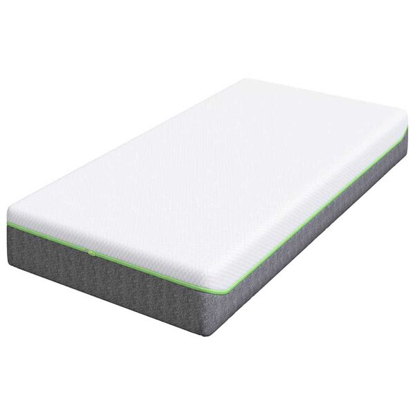 vidaXL Matratze Wei&szlig; und Grau 80 x 160 cm Jacquard-Stoff