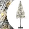 vidaXL Weihnachtsbaum mit 300 LEDs Wei&szlig; 180 cm PE und Stahl