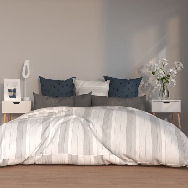 vidaXL Nachttische 2 Stk. Wei&szlig; 40x40x56 cm Holzwerkstoff