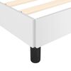 vidaXL Bettgestell Wei&szlig; 200x200 cm Kunstleder